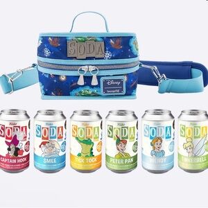 NWT Funko Lougefly Peter Pan Soda Pop & cooler bag